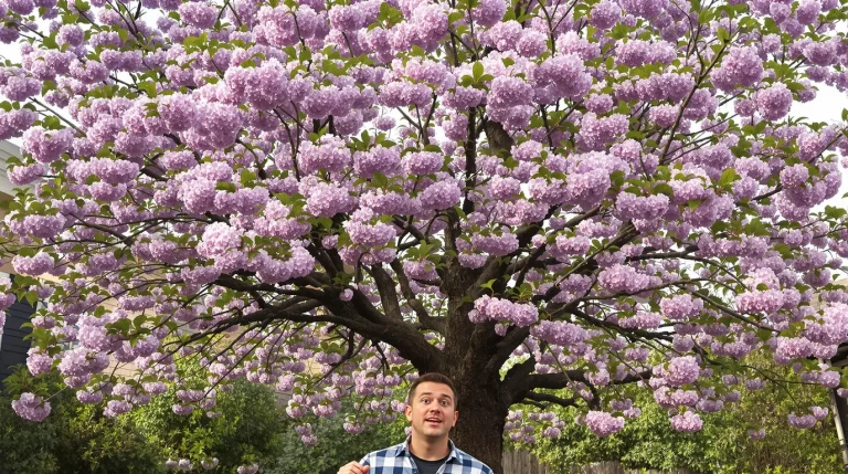 Cet arbre pousse aussi vite que le bambou, mais sa floraison remarquable fait toute la difference
