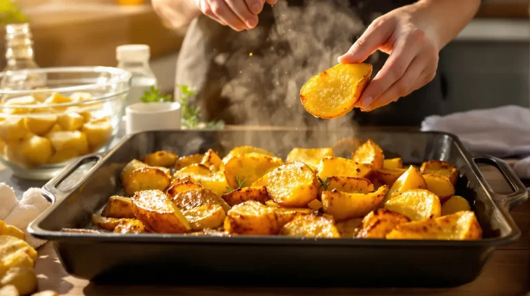 Pommes de terre au four : j’utilise cette astuce simple pour les rendre bien croustillantes à tous les coups