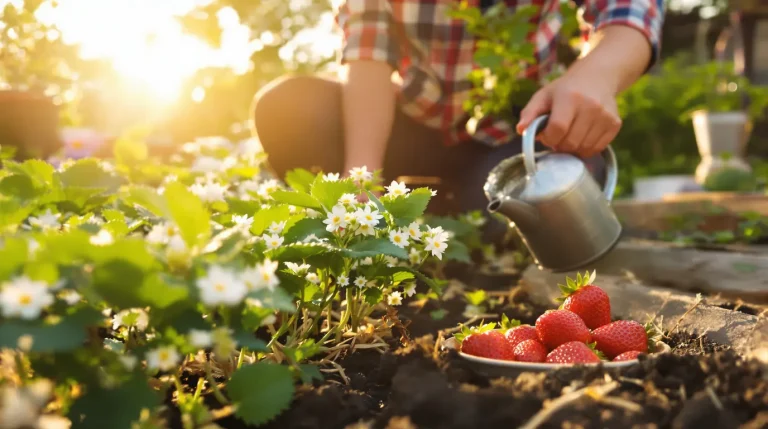 Vos fraisiers sont en fleurs : les gestes essentiels à faire maintenant pour une récolte généreuse
